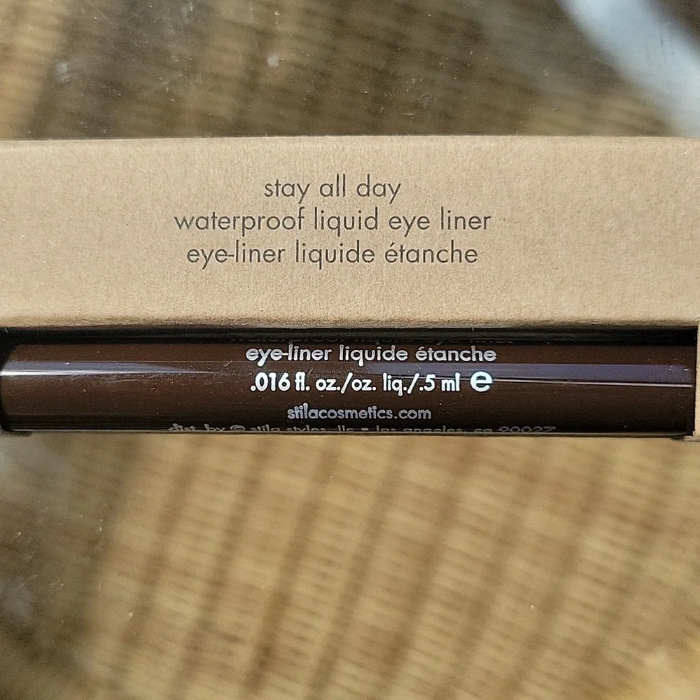 Stila all day waterproof liquid liner dark brown